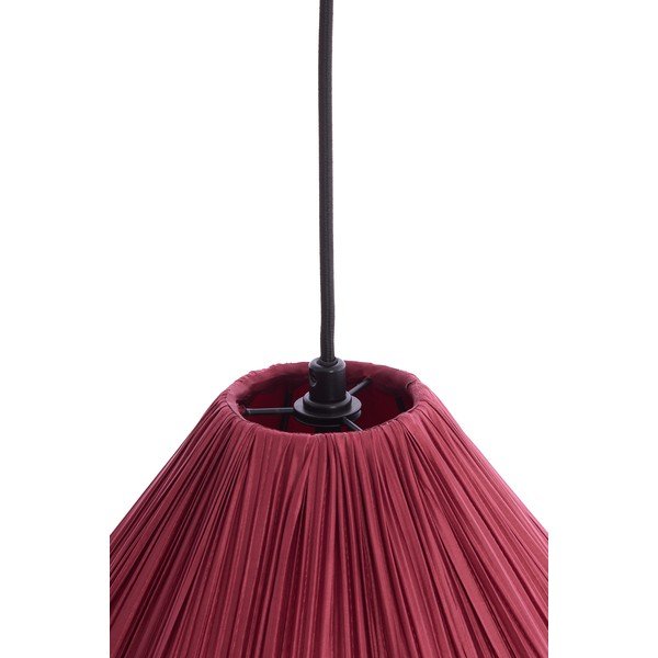 Burgundia värvi ripplamp tekstiilvarjuga, ø 12 cm Verita - Light & Living-image-3