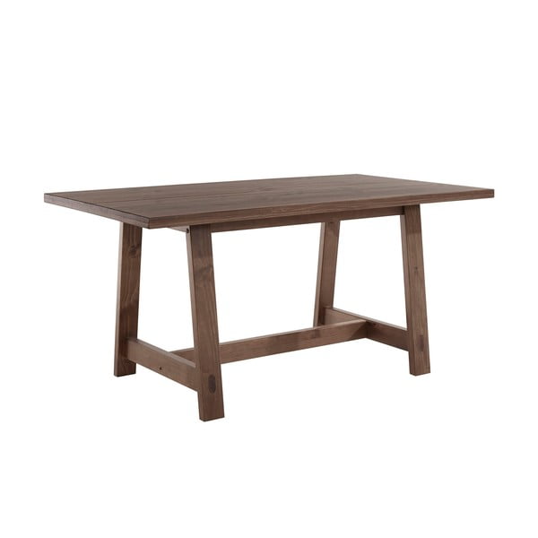 Pruun männipuidust söögilaud 90x160 cm Derby - Støraa-image-1