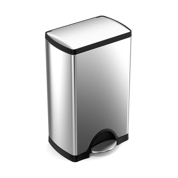 Roostevabast terasest pedaaliga prügikast 38 l - simplehuman-image-3