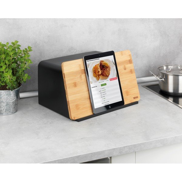 Must leivakast bambusest kaanega Kubo - Wenko-image-2