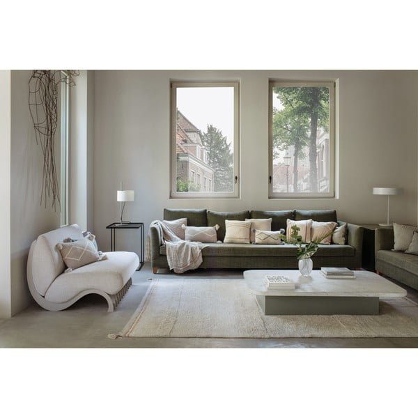 Kreem pestav käsitsi kootud puuvillane vaip 170x240 cm Bloom Natural - Lorena Canals-image-4