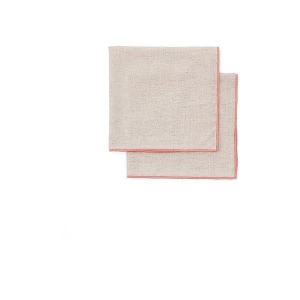 Tekstiilist salvrätikud, 2 tk komplektis 40x40 cm Veliat - Kave Home-image-2