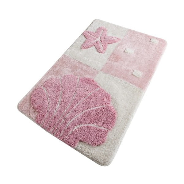Růžová koupelnová předložka Confetti Bathmats Starfish Pink, 60 x 100 cm