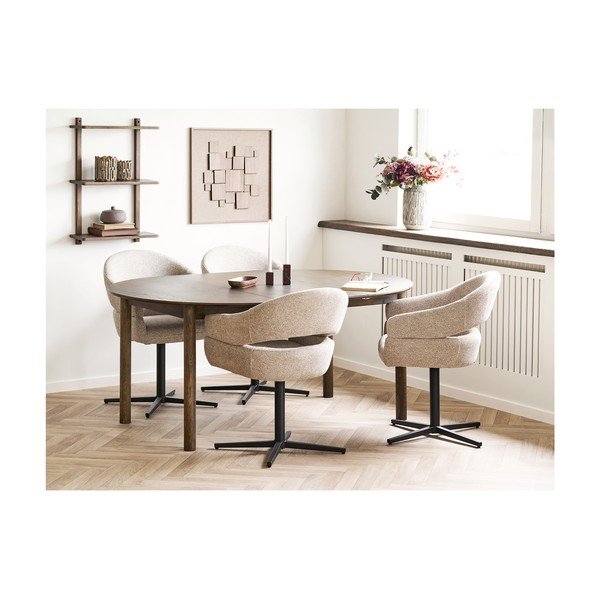 Tumepruun tammepuidust riiul 50 cm Townsville - House Nordic-image-4