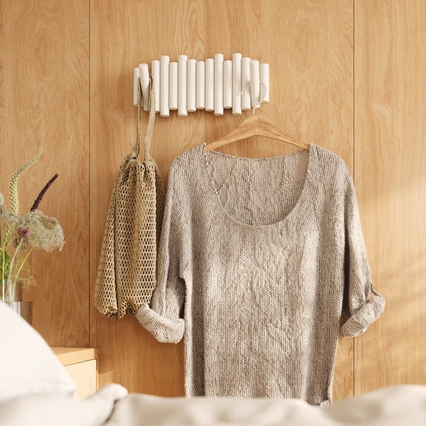 Valge männipuidust seinanagi Picket - Umbra-image-1