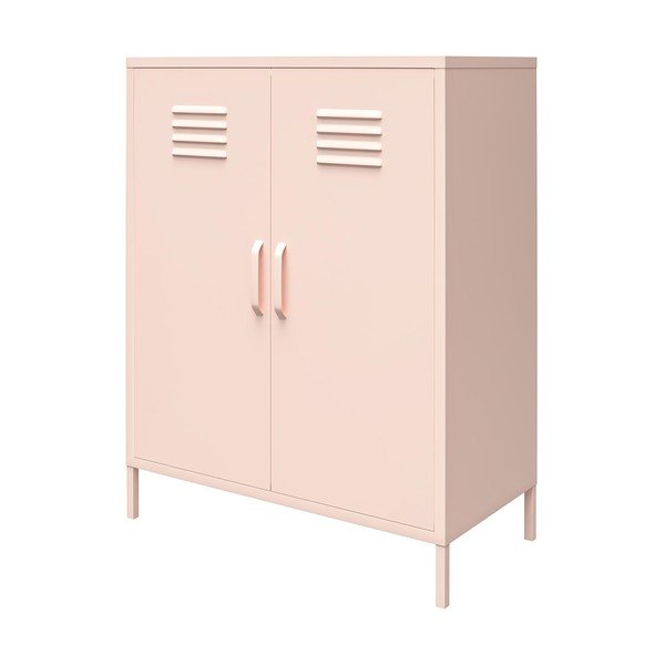 Roosa metallist kapp 40x102x80 cm Mission District - Støraa-image-3