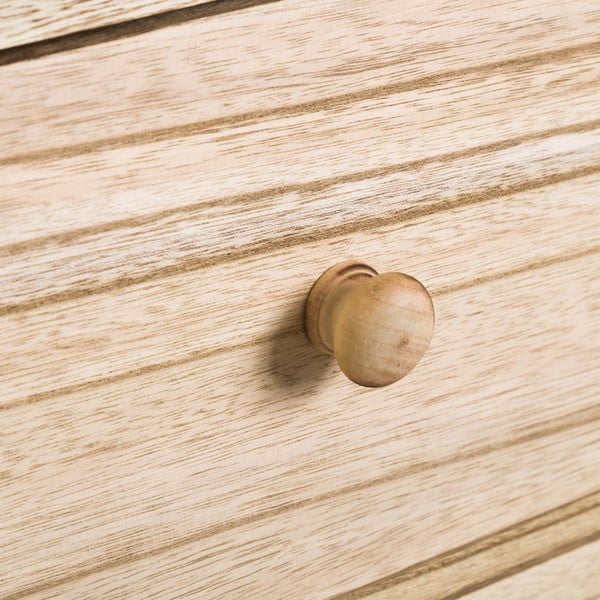 Eksootilisest puidust looduslikku värvi öökapp Natural Way - Casa Selección-image-3