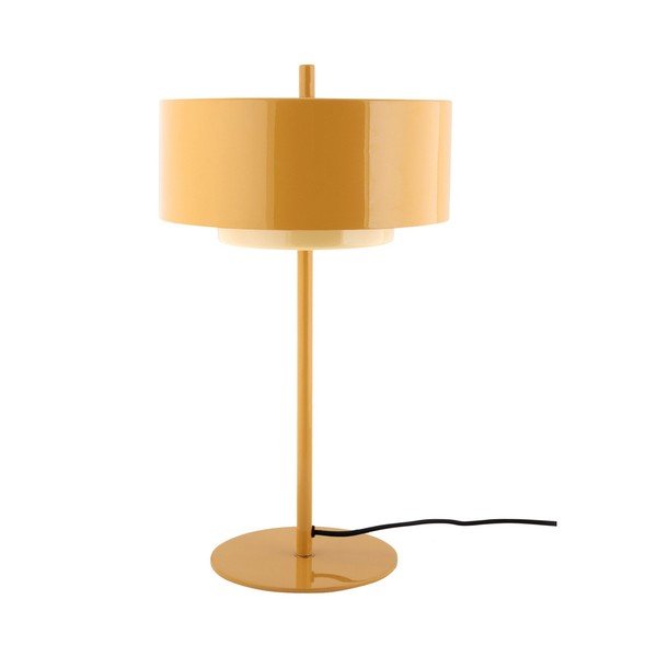 Ookerkollane metallist laualamp (kõrgus 50 cm) Grato Anillo - Leitmotiv