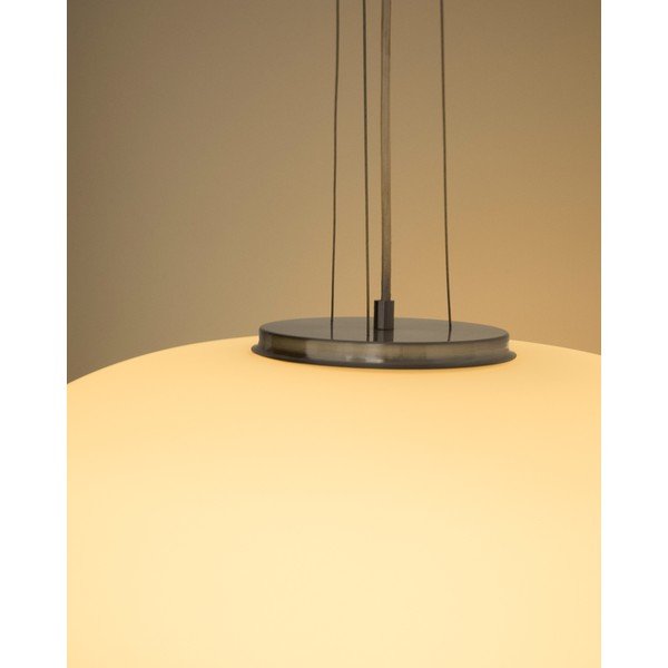 Valge ripplamp klaasist varjuga, ø 50 cm Ardali - Kave Home-image-4