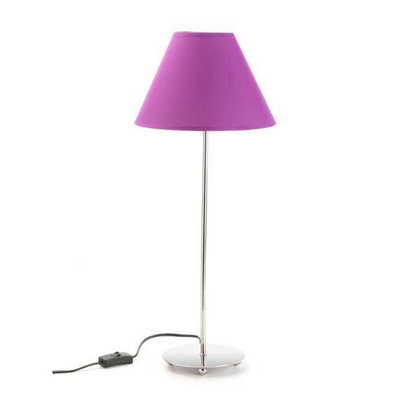 Fialová stolní lampa Versa Metalina, ø 25 cm
