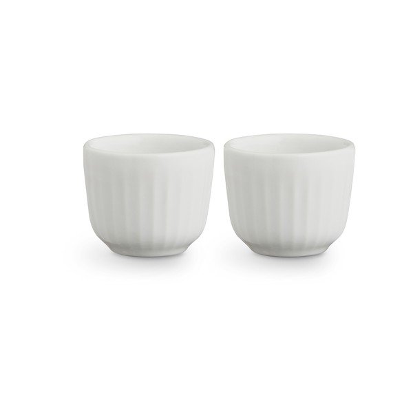 2 valge portselanist munataldriku komplekt Hammershoi, ⌀ 8 cm Hammershøi - Kähler Design