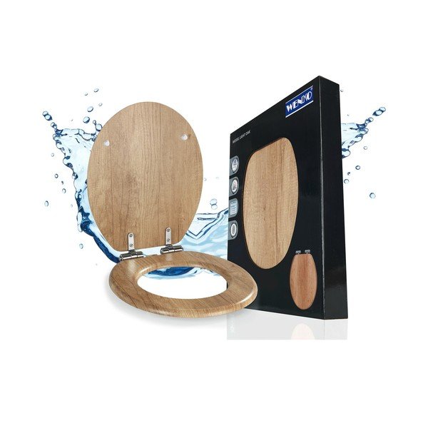 WC-pott automaatse sulgumisega 37 x 43 cm Oak - Wenko