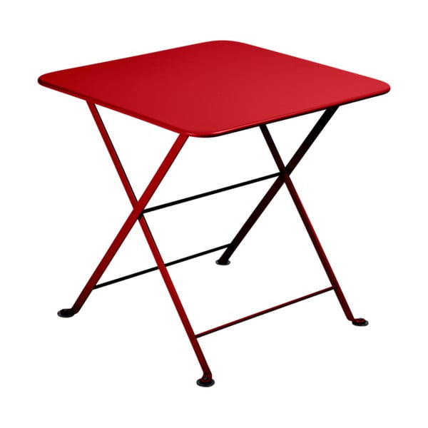 Červený dětský skládací kovový stůl Fermob Tom Pouce