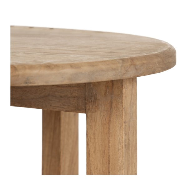 Ümmargune valge seedri täispuidust abilaud ø 40 cm Dala - Ixia-image-3