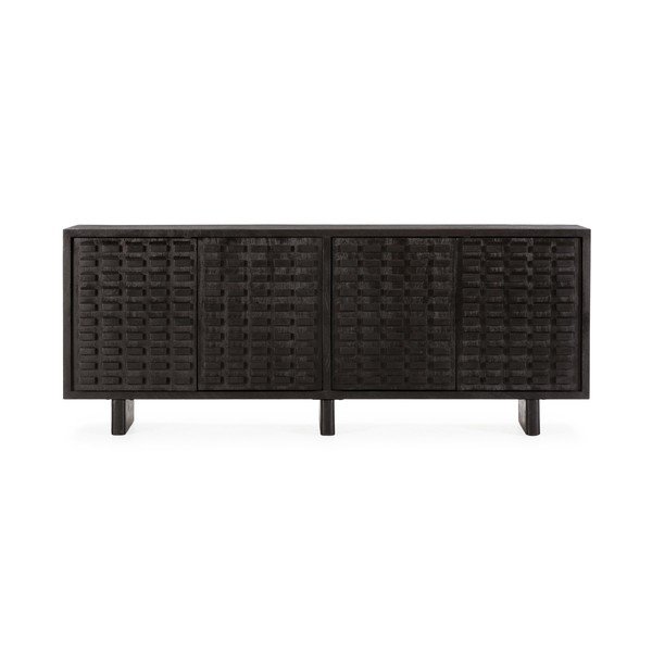 Must mangopuidust kummut 200x80x40 cm Inaya - MOME