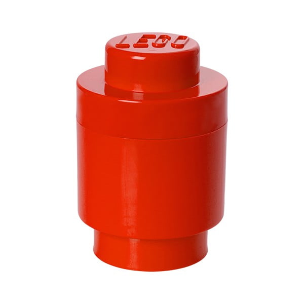 Punane ümmargune hoiukarp , ⌀ 12,5 cm - LEGO®
