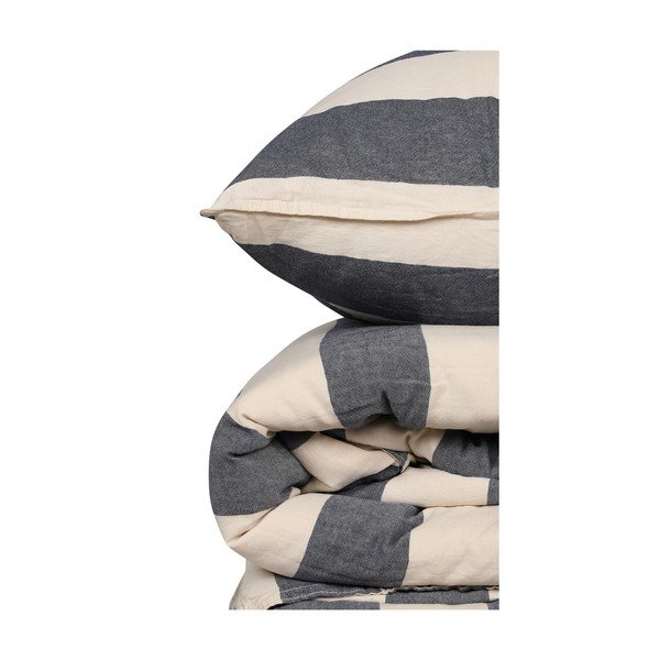 Sinine puuvillane voodipesu kaheinimesevoodile 200x200 cm Stonewashed - Mijolnir-image-4