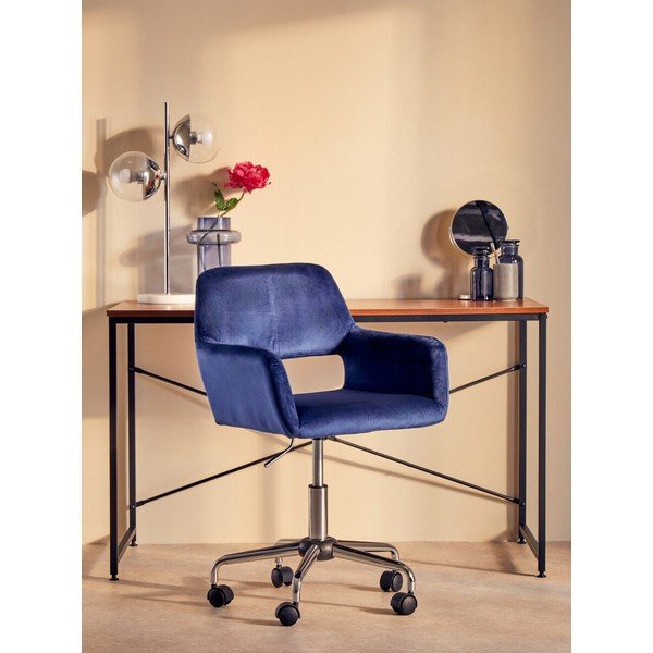 Sinine polsterdatud kontoritool Brent - Premier Housewares-image-3