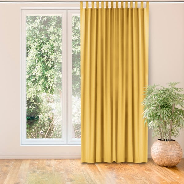 Kardin sinepi värvi 140x270 cm Carmena - Homede-image-1