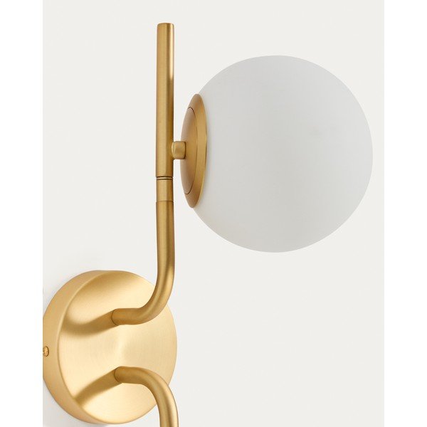 Valge/kuldne seinalamp Brisia - Kave Home-image-3