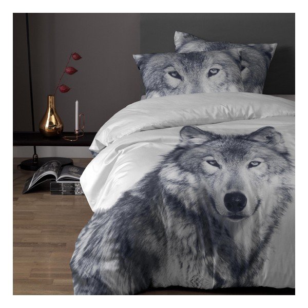 Bavlněné povlečení na jednolůžko Damai White Husky, 200 x 140 cm-image-1