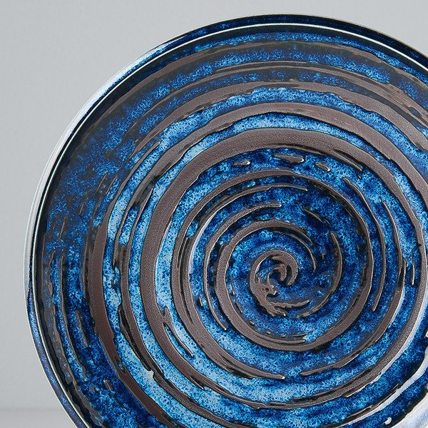 Sinine keraamiline taldrik Swirl, ø 20 cm Copper - MIJ-image-2