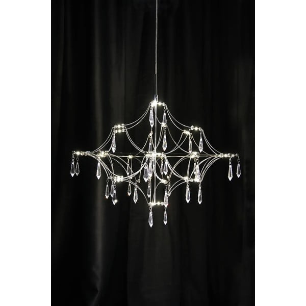 Hõbedane LED rippvalgusti ø 60 cm Efesos - Markslöjd-image-1