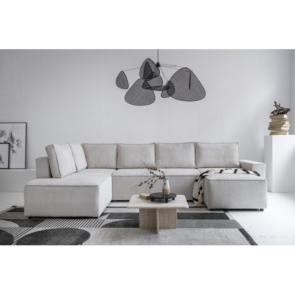 Valge velvetist diivanvoodi Brave Dave - Miuform-image-4