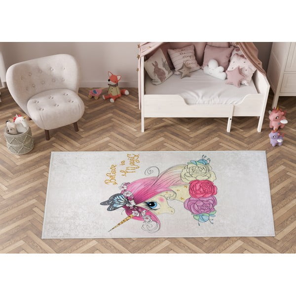 Elevandiluu värvi pestav laste vaip 120x180 cm Cute Unicorn - Vitaus-image-1