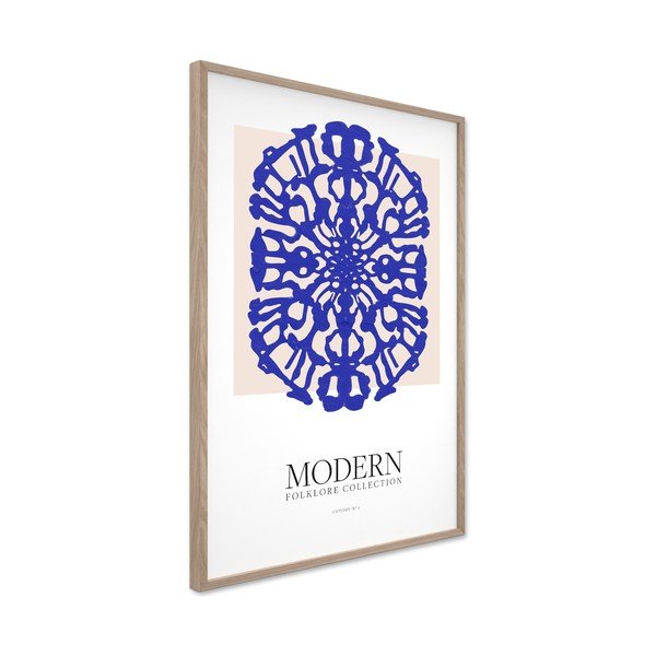 Trükitud pilt raamiga 60x90 cm Blue Folklore - Styler-image-4