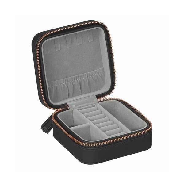 Černá šperkovnice se zapínáním na zip Ted Baker-image-2