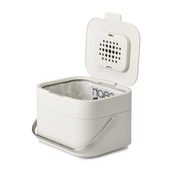 Valge kompostitav jäätmekonteiner 4 L Intelligent Waste - Joseph Joseph-image-1