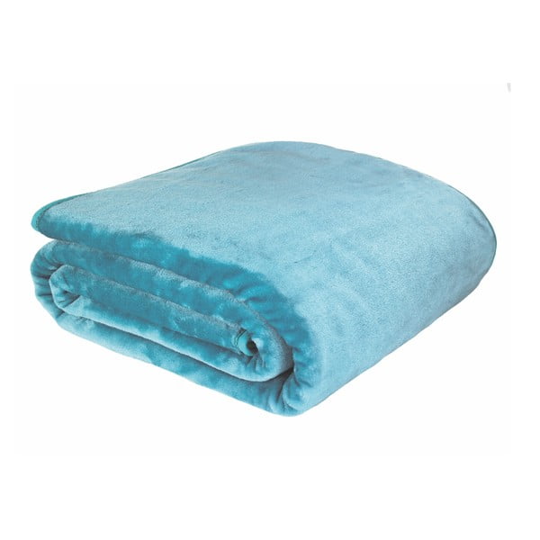 Modrá deka Catherine Lansfield Basic Cuddly, 200 x 150 cm