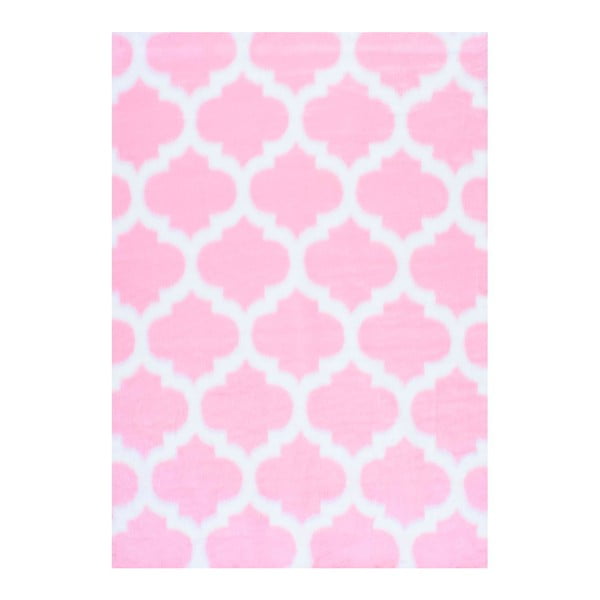 Růžový koberec nuLOOM State Pink, 152 x 213 cm