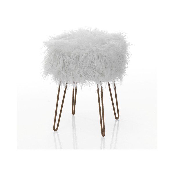 Bílá taburetka Tomasucci Spank, ø 35 cm