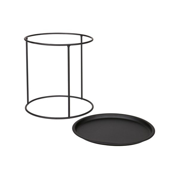 Must kohvilaud, Ø 40 cm Ivar - WOOOD-image-2