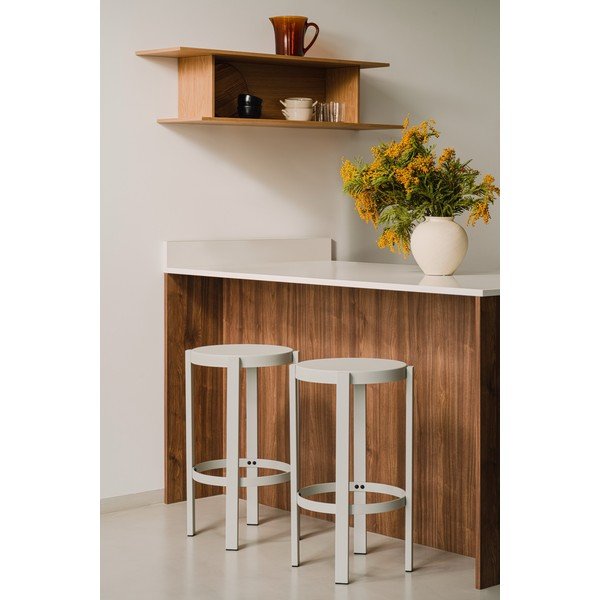 Helehall terasest baaritool (istme kõrgus 65 cm) Doon - noo.ma-image-1