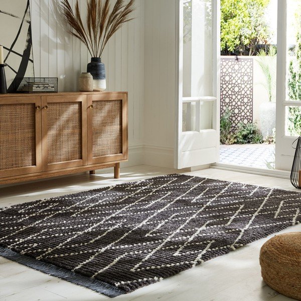 Must vaip 160x230 cm Aisha - Flair Rugs-image-1