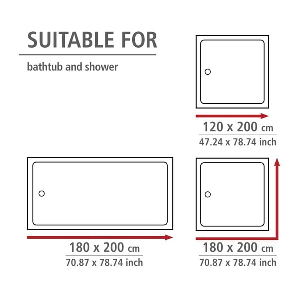 Valge dušikardinad Dandelions, 180 x 200 cm, hallitusvastase viimistlusega. Astera - Wenko-image-2