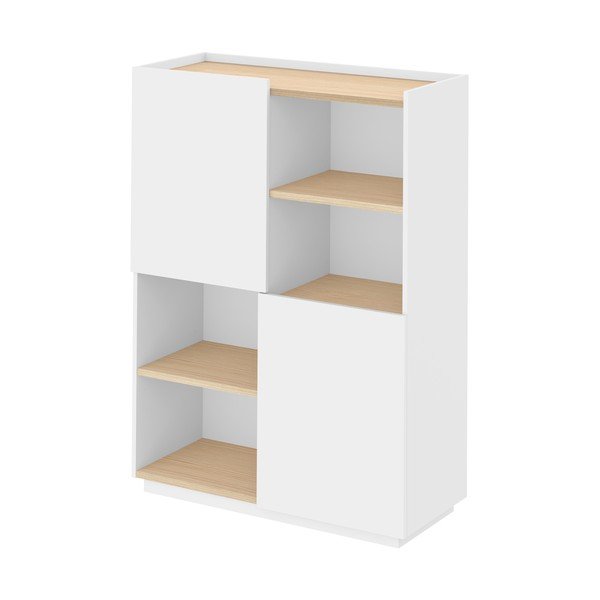 Valge raamaturiiul 100x147 cm Nina - TemaHome-image-2