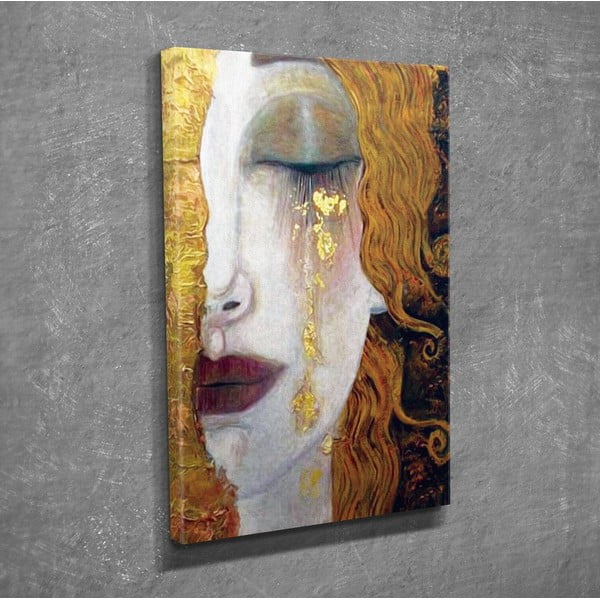 Seinareproduktsioon lõuendil Gustav Klimt Kuldsed pisarad, 30 x 40 cm Gustav Klimt - Golden Tears - Wallity-image-1