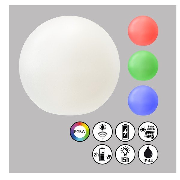 LED päikesepaneeliga välisvalgusti ø 18 cm Busso - Fischer & Honsel-image-2
