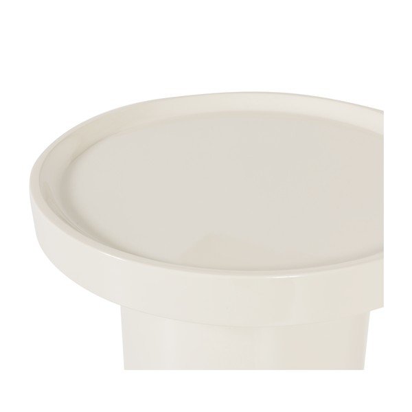 Läikiv ümmargune abilaud ø 40 cm Veluna - WOOOD-image-3