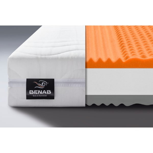 Kõva/keskmine kahepoolne poroloonmadrats 90x200 cm Dreamy Balance - BENAB-image-1