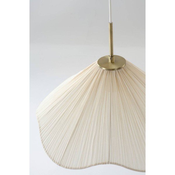 Kreemikas kangast ripplamp ø 50 cm Lunaria - Jotex-image-2