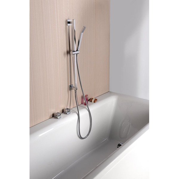 Läikiv hõbedane dušilift veeväljundiga 66 cm Nancy - Sapho-image-2