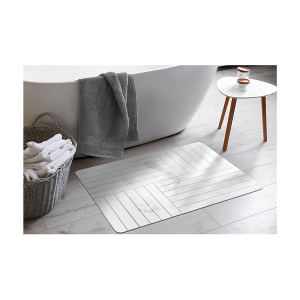 Valge vannitoamatt 50x70 cm Malta - douceur d'intérieur-image-1