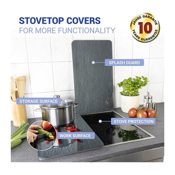 Klaasist pliidikatte komplekt 2 tk, 52 x 30 cm Cayenne - Wenko-image-3