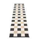 Must-kreem sise/välisvaip 70x300 cm Pix Black Vanilla – Pappelina