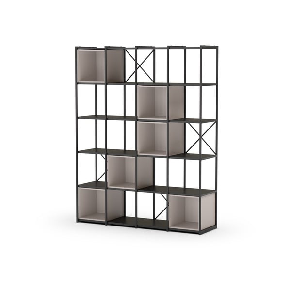 Must-kreem raamaturiiul 140x179 cm Anya - Marckeric-image-2